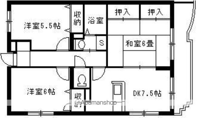 クレアシオン城西B棟の間取り写真