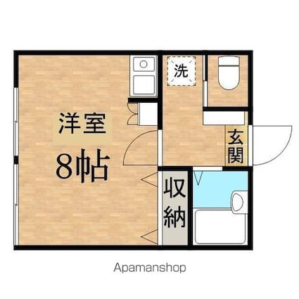 ＫＴビル[1R/22.5m2]の間取図
