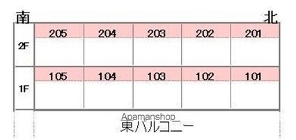 メゾン・ド・エヌワイ[1K/17.01m2]の配置図