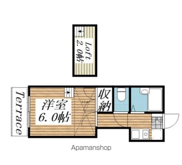稗田町Ａレジデンス[1K/19.12m2]の間取図