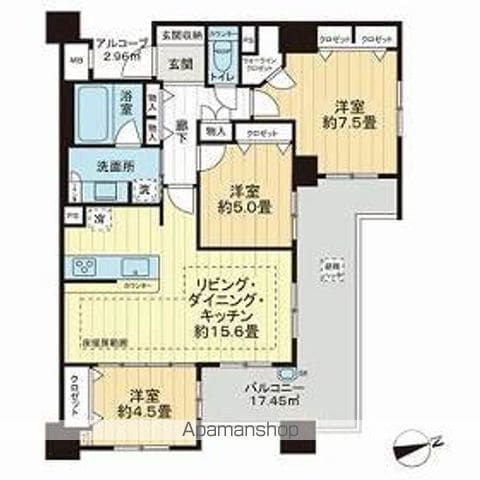 プレサンスロジェ白壁テラスの間取り写真