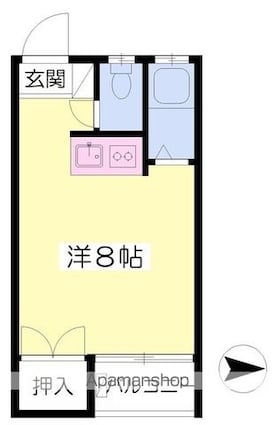 グリーンハウスすずき[1R/18.09m2]の間取図