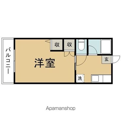 シティハイム一刻館Ｃ[1K/28.15m2]の間取図