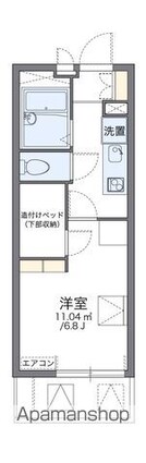 レオパレスユウ[1K/19.87m2]の間取図