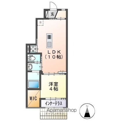 サンテラス神宮[1LDK/36.49m2]の間取図