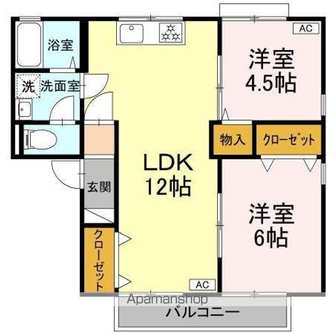 宮脇ハイツの間取り写真
