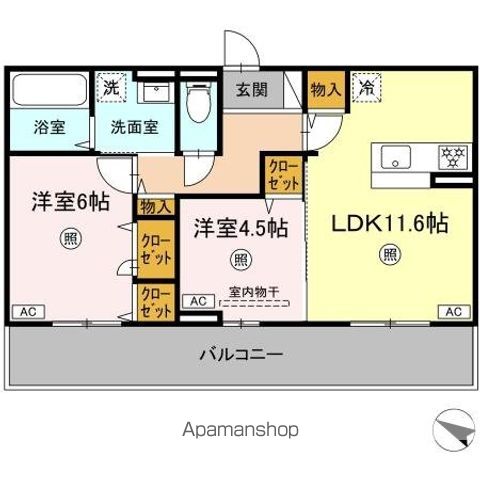 CIEL A棟の間取り写真