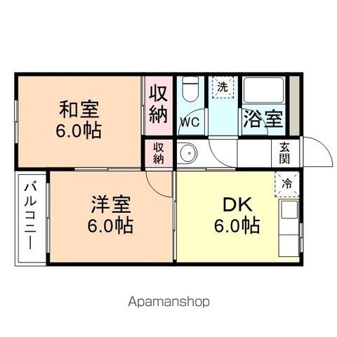 コーポ都の間取り写真