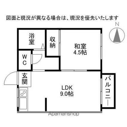 群馬県太田市石原町[1LDK/29.7m2]の間取図