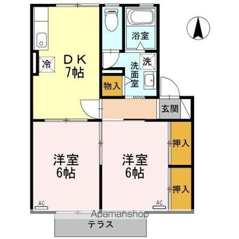 セジュールNOYORIの間取り写真