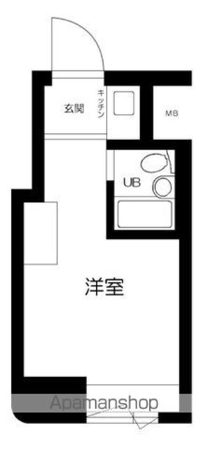 グランドハウスシャンティ[1K/14.2m2]の間取図