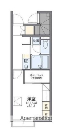 レオパレスＦ　ＯＨＡＮＡ[1K/23.61m2]の間取図
