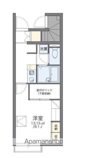 レオパレスＦ　ＯＨＡＮＡ[1K/23.61m2]の間取図