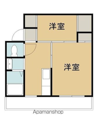 ヴィラナリー川津　１棟[2K/39.17m2]の間取図