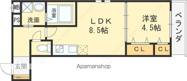 フジパレス瓢箪山の間取り写真