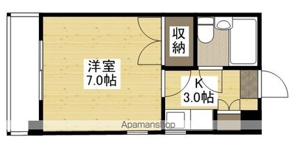 第２古田ビル[1K/19.22m2]の間取図
