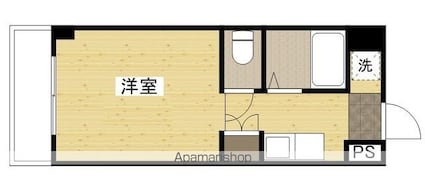 広島県広島市南区宇品西２丁目[1R/20m2]の間取図