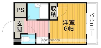 ピアライフ豊中[1K/20m2]の間取図