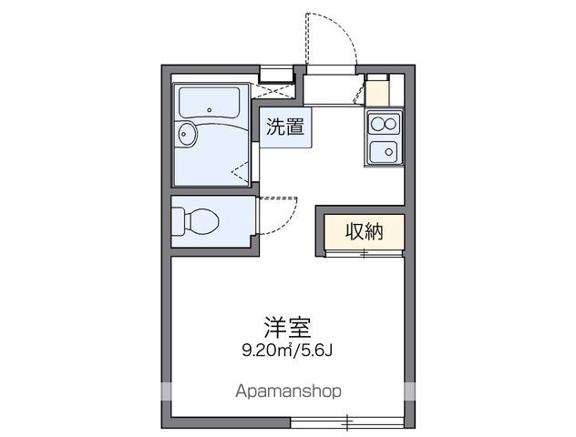 レオパレスフォーブル 201 ｜ 神奈川県川崎市高津区新作５丁目25-17（賃貸アパート1K・2階・19.14㎡） その2