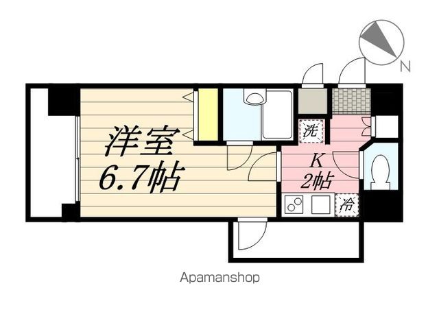 レジデンス島津山の間取り写真