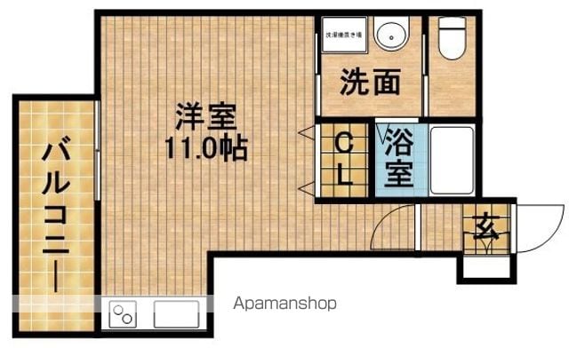 浜松市中央区中央のマンションの間取り