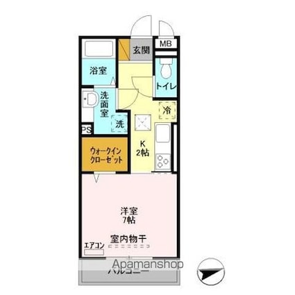 Ａｒｃｏｂａｌｅｎｏ[1K/30.03m2]の間取図
