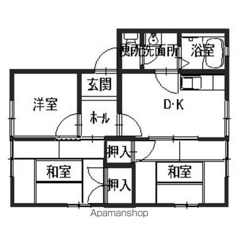 【岩出市溝川のハイツの間取り】