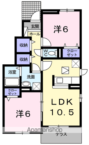 メゾンブローテ Cの間取り写真