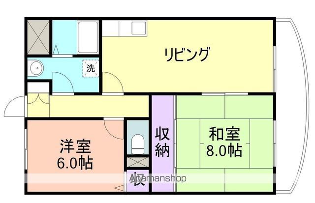 【和歌山市十二番丁のマンションの間取り】