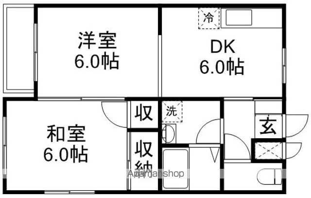 アベニュー城山A棟の間取り写真