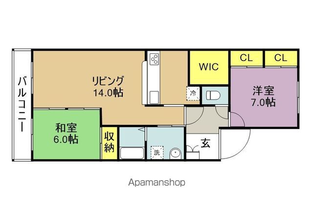 チャームビラの間取り