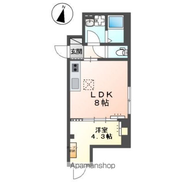 アコード・Ｋ[1LDK/30.67m2]の間取図
