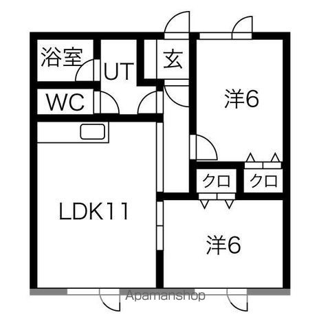 リラハイツ白樺の間取り写真