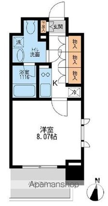 アーデン清澄白河[1K/27.64m2]の間取図