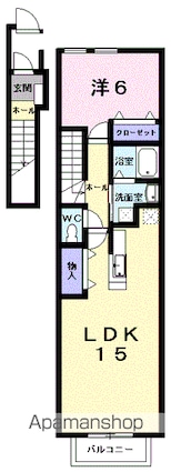 クローヴ・アヴェニュー・Ｍ[1LDK/51.72m2]の間取図