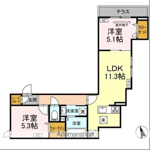 【（仮）ＤーＲＯＯＭ四つ木１丁目の内装3】