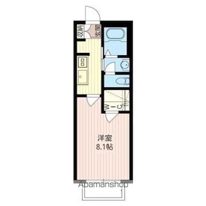 Ｇｒａｎｄ　Ｃｉｅｌ　下北沢（グランシェル）[1K/27m2]の間取図