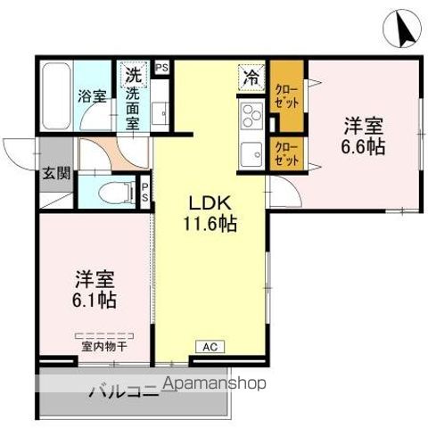 TORISIA新河岸の間取り写真
