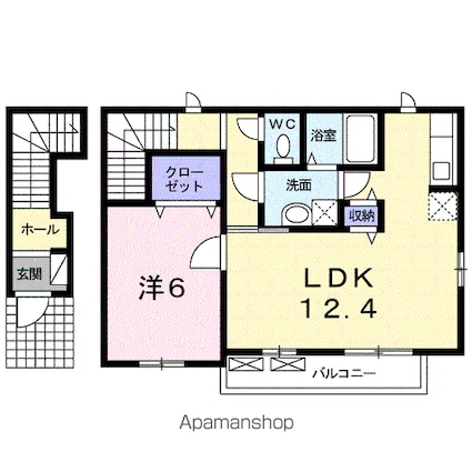 ライトヴァリー[1LDK/48.12m2]の間取図