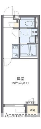 レオネクストＬ栄谷[1K/25.89m2]の間取図
