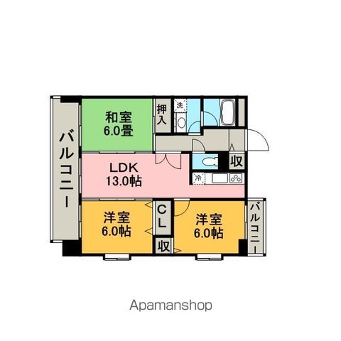 マンハイム板付の間取り