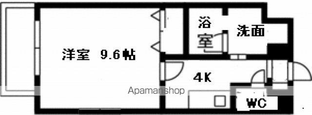 広島県広島市中区河原町[1K/32.83m2]の内装1