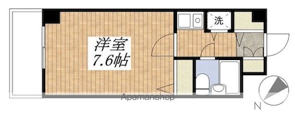 モナーク立川高松町[1K/20.72m2]の間取図