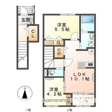 コンフォール青山の間取り写真
