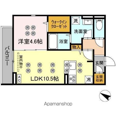 サンガーデン新山口 A棟の間取り写真