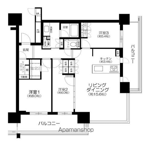 URAWA THE TOWERの間取り写真