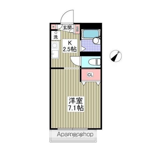 パステルハイツ 厚木の間取り写真