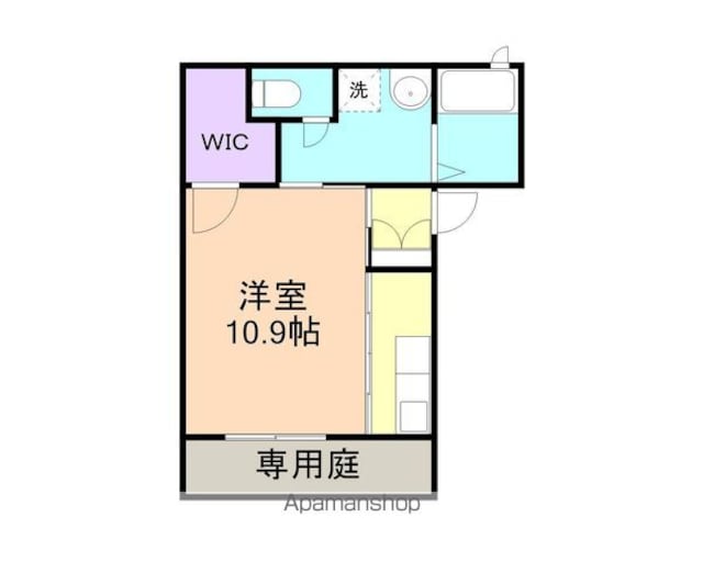 和歌山県和歌山市砂山南１丁目[1R/29.77m2]の間取図
