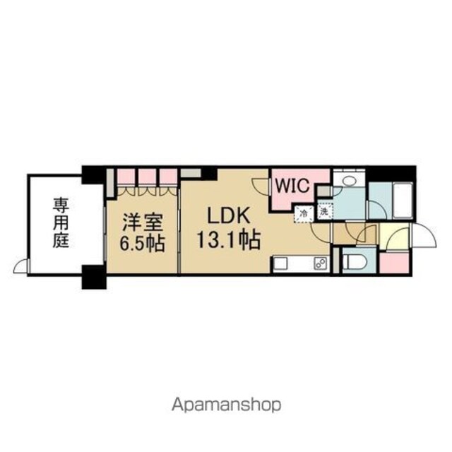 Ｂｒｉｌｌｉａ　ｉｓｔ　三軒茶屋　ブラッサムテラス[1SLDK/53.57m2]の間取図