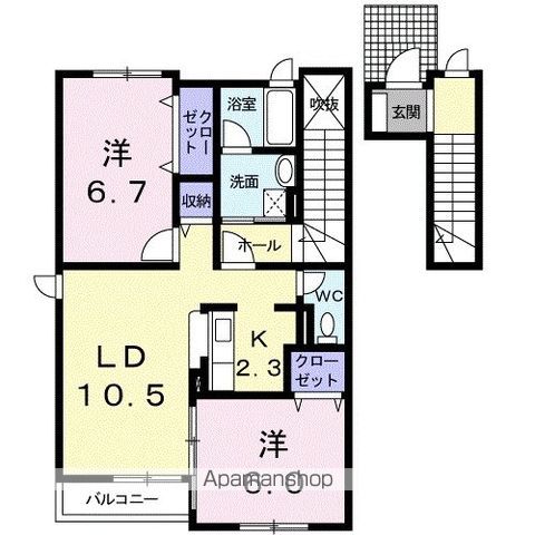 エルム プラシードAー7号館の間取り写真
